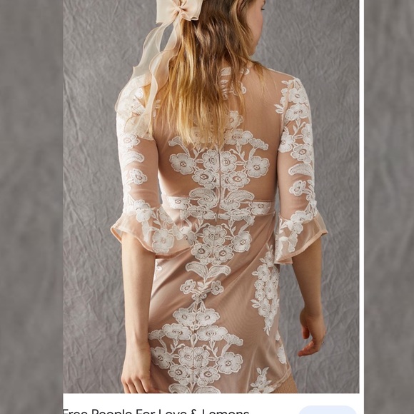 Free People For Love & Lemons Temecula Mini Dress - Picture 4 of 8